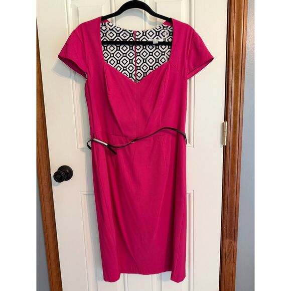 Dress Barn Dresses & Skirts - NWOT  Dress Barn Pink with black belt size 14